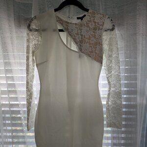 Symphony White Mini Lace Dress